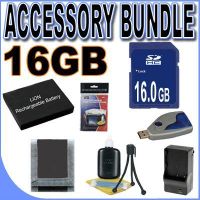 NB-5L Lithium Ion Replacement Battery BigVALUEInc Accessory Saver 16GB Bundle for Canon Powershot Digital Cameras