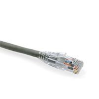 Leviton 6D460-7S eXtreme 6+ SlimLine Patch Cord, CAT 6, 7-Foot Length, Grey