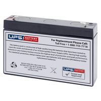 6V Sealed Lead Acid Replacement Battery UB670 7Ah SLA Emergency Exit Lighting