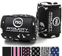 Fitplicity Premium Elastic Wrist Wraps (Skulls)