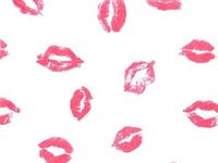 Pink Love"Kissy Lips" Kisses on White Tissue Paper Gift Wrapping 15"x20" Sheets - 50ct