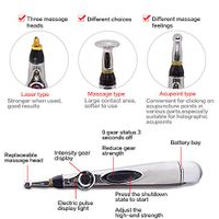 Acupuncture Meridian Pen, Electronic Energy Pen Pain Relief Therapy Instrument Health Care Massage Tools Magnet Heal Mini Magnetic Pulse Acupoint for Face Wrinkles Muscle Joint and Back