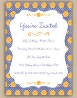 Floral Invite Cards (30 Cards and Blank Envelopes)