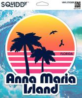 Squiddy Anna Maria Island Florida - Vinyl Sticker for Car, Laptop, Notebook (5" high)