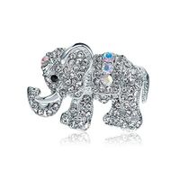 Elephant Shape Fashion Jewelry Brooch Metal Brooch Garment Accessories Pin Popular Creation Aesthetic Beauty Party Girls Woman Style Womans Women Elegant Cute