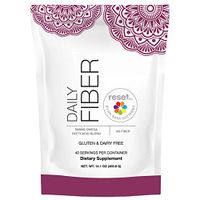 Reset360 Daily Fiber | Tasteless Dietary Fiber Supplement | Quick Dissolving & Easy Mixing Sugar Free, Gluten Free Fiber Powder for Weight Loss and Detoxing, 40 Servings, 14.1 Ounces