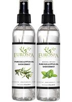 EuroSpa Aromatics Pure Eucalyptus Oil ShowerMist and Steam Room Spray, All-Natural Premium Aromatherapy Essential Oils - Variety Pack, 8 oz