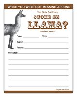 Como Se Llama?, Funny Phone Messages Pad Notepad Gift Idea 4.25 x 5.5, 50 Sheets