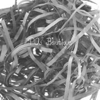 Light Grey Gray Gift Basket Shred Shredded Tissue Paper Filler Display Bedding (2 oz Bag)
