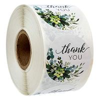 500pcs/roll Thank You Stickers Seal Labels Handmade Custom Sticker Scrapbooking for Gift Decoration Stationery Sticker (A)
