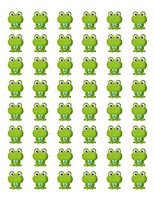 HotSaleStore Sticker Seals 48 Cute Frog Envelope Seals Labels Stickers 1.2" Round !