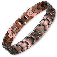 Rainso Womens Pure Copper Magnetic Therapy Health Bracelet Pain Relief for Arthritis Carpal Tunnel