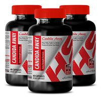 Black Walnut Hull Capsules - Candida Away Complex 1175 MG - Strengthen Digestive System (3 Bottles)