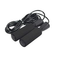 Adjustable Jump Rope with - Cardio Jumping Rope for Men, Women, and Children of All Heights and Skill Levels （Black
