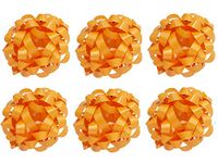 PMU Star Gift Bows 6 Inch Neon Orange (6/Pkg) Pkg/12