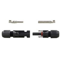 RENOGY Pair MC4 Male/ Female Solar Panel Cable Connectors Double Seal Rings for Better Waterproof Effect