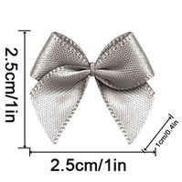 20 Color Pre-Tied LightGray Satin Gift Bows (Pack of 50)