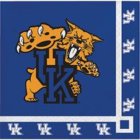 20-Count NCAA Paper Beverage Napkins, Kentucky Wildcats