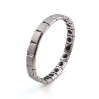 DALU.A.F 1 Piece Women Magnetic Bracelet Titanium Magnetic Bracelet Pain Relief for Arthritis and Carpal Tunnel, Effective Relief of Joint Pain Energy Bracelet Silver