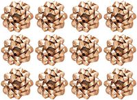PMU Gift Bows Confetti, Large, Gold (12/Pkg) Pkg/1