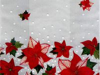 Christmas Cello Bags 100 Count - Medium - Winter Rose