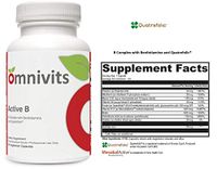 Active B | Vitamin B Complex with Benfotiamine & Folate (Quatrefolic) | Activated Forms Vitamins B2, B6 & B12 (Methylcobalamin) | Supports Cardiovascular, Adrenal, Stress-Related Functions | 90 VCaps
