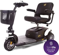 BUZZAROUND EX 3-Wheel Heavy Duty Long Range Travel Scooter, White, 20-Inch Seat