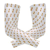 Dog Training with Collars Brown Unisex Arm Sleeve,UV Protection Arm Compression Sleeve, Skin Protection Sport Arm Cooler Sleeve for Running Hiking Jogging Motorcycling Climbing Camping