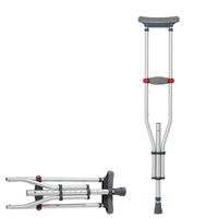 Aluminum Underarm Crutches Can Be Adjusted to Height Anti-Skid Shock Absorption for Elderly Disabled Thick Cane Walker Single