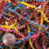 4oz Bag U Choose Size Fuchsia Pink Blue & Yellow Gift Basket Shred Crinkle Paper Filler nfLG -1641