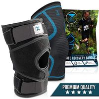Zenith Knee Brace and Sleeve Bundle - Adjustable Support Braces for Men and Women, Best Neoprene Compression for Knees with Meniscus Tear, Arthritis, Patella, MCL, ACL (Small)