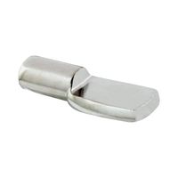 Rok Hardware Heavy Duty Shelf Pin Spoon Shaped Cabinet Support Pegs Holder Metal Nickel (50, 5mm)