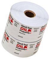 Thasaba Oil Change Stickers Static Cling 1,000 Stickers