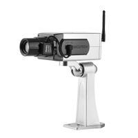 fosa Bullet Dummy Fake Surveillance Security Camera Auto Movement Dummy Camera for Indoor & Outdoor with CCTV Sticker for House, Shopping Mall, Restaurant, Supermarket, Pedestrian Mall