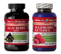 Weight Loss Natural - ACAI Berry Extract – Raspberry Ketones - acai Extreme - 2 Bottles Combo 120 Capsules