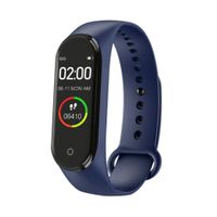 Difcuy Smart Watch,M4 0.96inch Touch Screen Bluetooth 4.0,IP67 Waterproof,Heart Rate Monitor,Fitness Tracker PedometerVibration Remind,Sports Smart Bracelet Wristband for Kids Women and Men,Blue