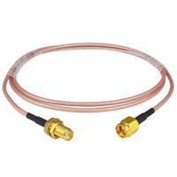Nisaea Pigtail Extension FPV Antenna Cable SMA Male to SMA Female RF Coax Cable Connector Connecting Line 1M SMA Male to Female Bulkhead Crimp Antenna Coaxial Low Loss Cable RG316
