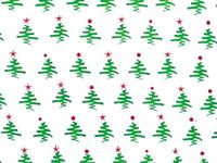 Pack Of 1, 40" X 100' 1.0 Mil Holiday Tree Christmas Print Cello Rolls Made In USA
