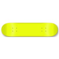 Moose Blank Skateboard Deck, Neon Yellow, 7.75-Inch