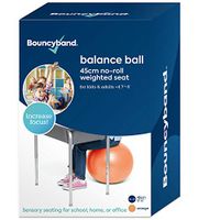 Balance Ball - No-Roll Weighted Seat is a Flexible Chair for School, Office or Home (Small, Orange)