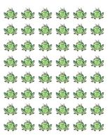 Leap Frog Bumper Green Frog Stickers Decal 48 Cute Frog Envelope Seals Labels Stickers