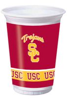 8-Count NCAA 20 oz. Premium Plastic Cups, USC Trojans