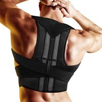 Yesbaby Breathable and Adjustable Posture Corrector Back Brace Waist Belt Support Humpback Correction Back Neck Pain Relief for Men and Women (Size : L)