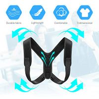 Posture Corrector Support Magnetic Lumbar Back Shoulder Brace Belt for Men Women (L)