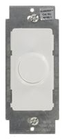 Leviton RPI06-1LZ Illumatech Decora Electro Mechanical Preset Rotary Dimmer, 120 Vac, 600 W, 1 P, 3 Way, White