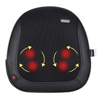 CINCOM Portable Shiatsu Back Massager with Soothing Heat, Deep Tissue Kneading Massager for Lower Back, Leg, Waist, Body Muscle Pain Relief, Home, Office, and Car Use
