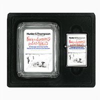 Hunter S Thompson Fear And Loathing Glass Ashtray Oil Lighter Gift Set D-076