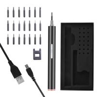 Mksutary Electric Screwdriver, Portable Precision Screwdriver USB Rechargeable Multi-Function Repair Tool kits Cordless Power Screwdriver with 21 Precision Bits and Magnetizer