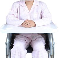 Effortsmy Universal Type Patients Wheelchair ABS Plastic Steel Table Board/Table Meal Table Accessories/White,58×4.5×62.5cm