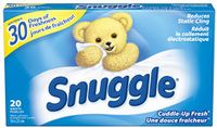SNUGGLES Fabric Softener Dryer Sheets 20 CT Cuddle-UP Fresh